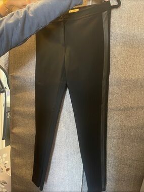 Burberry Black Skinny Pants with Side Trim